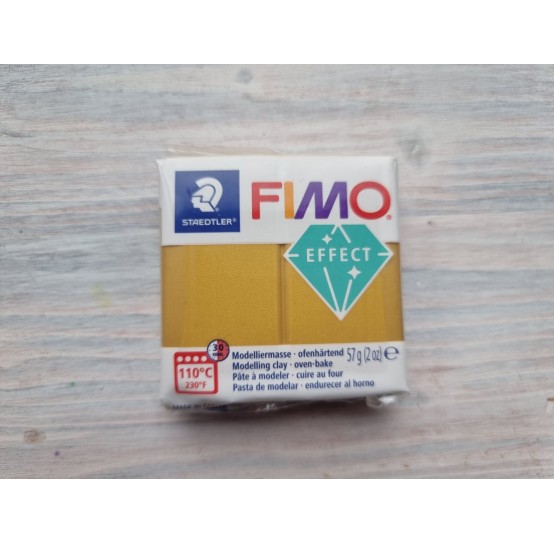 FIMO Effect, gold (metallic), Nr. 11, 57g (2oz), oven-hardening polymer clay, STAEDTLER