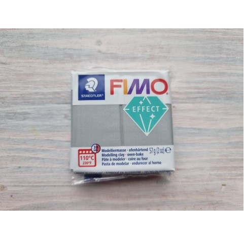 FIMO Effect, silver (metallic), Nr. 81, 57g (2oz), oven-hardening polymer clay, STAEDTLER