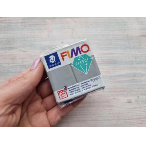 FIMO Effect, silver (metallic), Nr. 81, 57g (2oz), oven-hardening polymer clay, STAEDTLER
