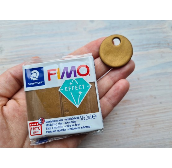 FIMO Effect oven-bake polymer clay, antic bronze (metallic), Nr.71, 57 gr