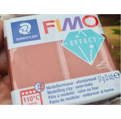 FIMO Effect, copper (metallic), Nr. 27, 57g (2oz), oven-hardening polymer clay, STAEDTLER