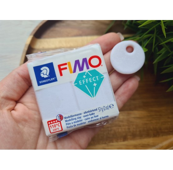 FIMO Effect, white blanc (galaxy), Nr.002, 57g (2oz), oven-hardening polymer clay, STAEDTLER