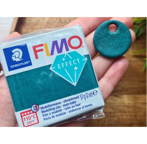 FIMO Effect, green (galaxy), Nr.562, 57g (2oz), oven-hardening polymer clay, STAEDTLER