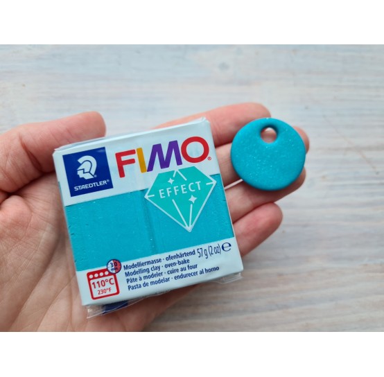 FIMO Effect, turquoise (galaxy), Nr.392, 57g (2oz), oven-hardening polymer clay, STAEDTLER