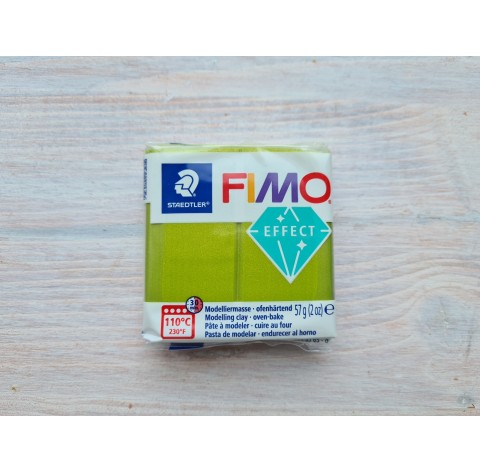 FIMO Effect, metallic green (metallic), Nr.51, 57g (2oz), oven-hardening polymer clay, STAEDTLER