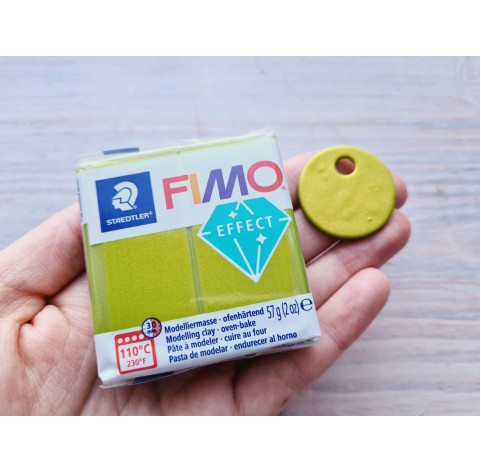 FIMO Effect, metallic green (metallic), Nr.51, 57g (2oz), oven-hardening polymer clay, STAEDTLER