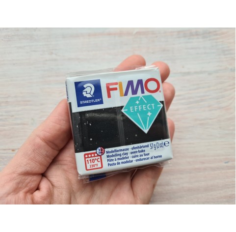 FIMO Effect, black granite (stone), Nr. 903, 57g (2oz), oven-hardening polymer clay, STAEDTLER