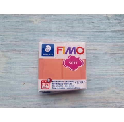 FIMO Soft oven-bake polymer clay, pink grapefruit, Nr. T20, 57 g
