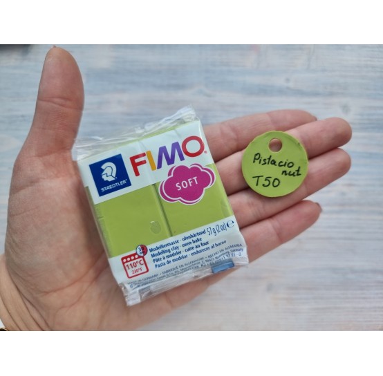 FIMO Soft oven-bake polymer clay, pistacio nut, Nr. T50, 57 gr