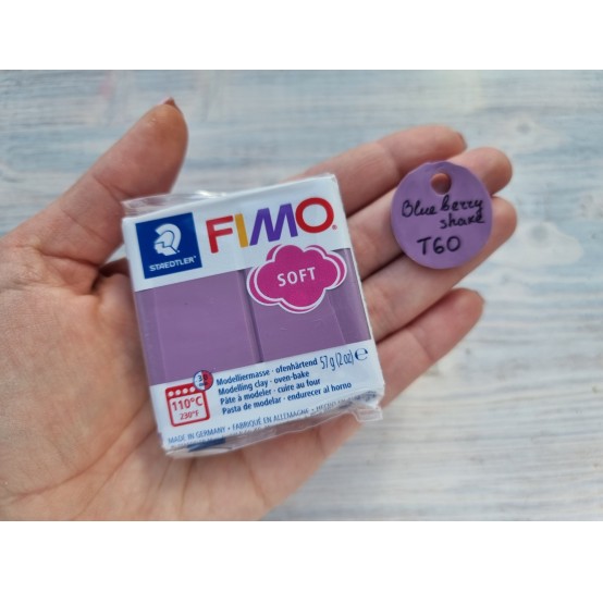 FIMO Soft oven-bake polymer, blueberry shake, Nr. T60, 57 gr