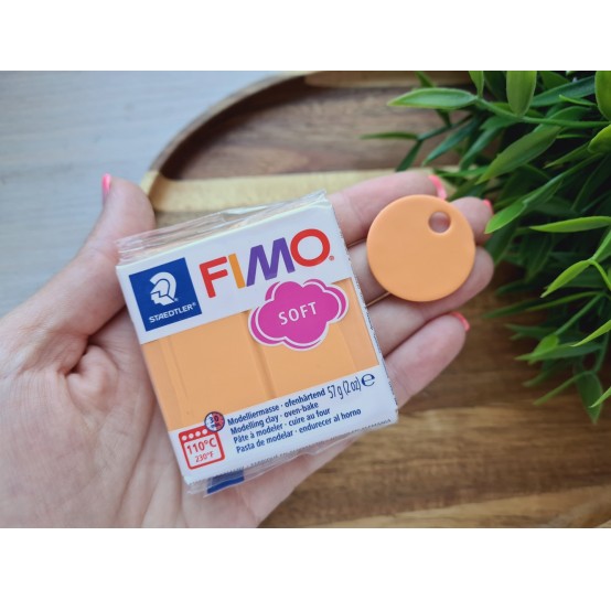 FIMO Soft, papaya sorbet, Nr.T41, 57g (2oz), oven-hardening polymer clay, STAEDTLER