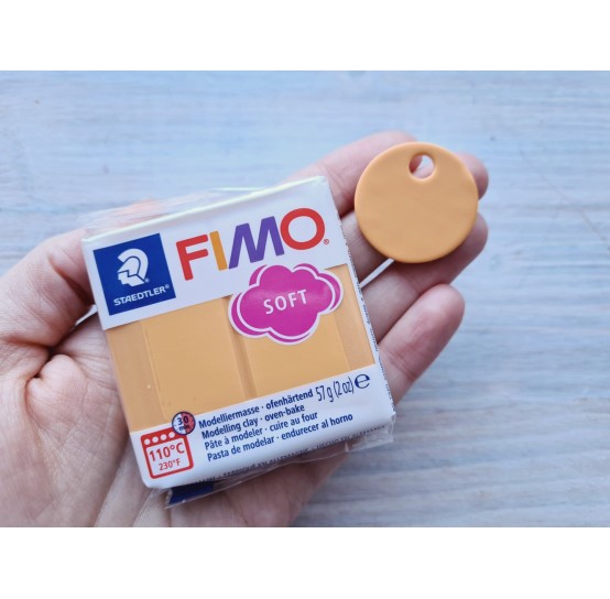 FIMO Soft oven-bake polymer clay, papaya sorbet, Nr. T41, 57 g