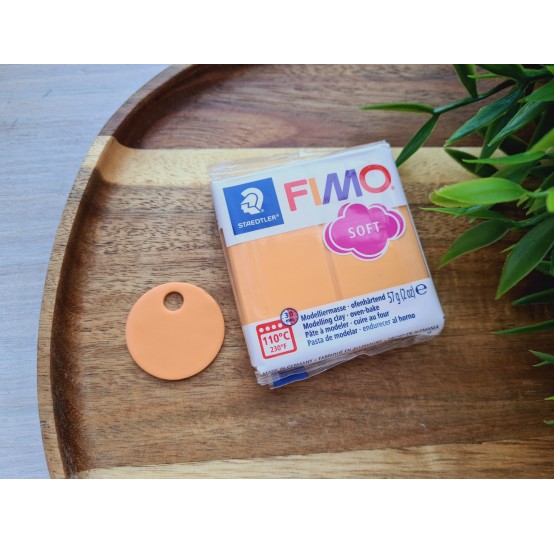 FIMO Soft, papaya sorbet, Nr.T41, 57g (2oz), oven-hardening polymer clay, STAEDTLER