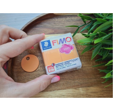 FIMO Soft, papaya sorbet, Nr.T41, 57g (2oz), oven-hardening polymer clay, STAEDTLER