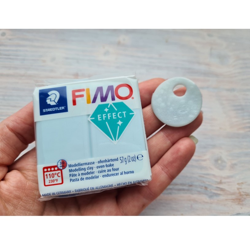 1 pain 56g pate polymère FIMO SOFT BLEU BRILLANT 8020-33