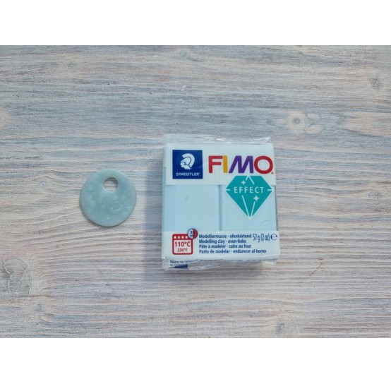 FIMO Effect oven-bake polymer clay, blue ice quartz (gemstone), Nr. 306, 57 gr