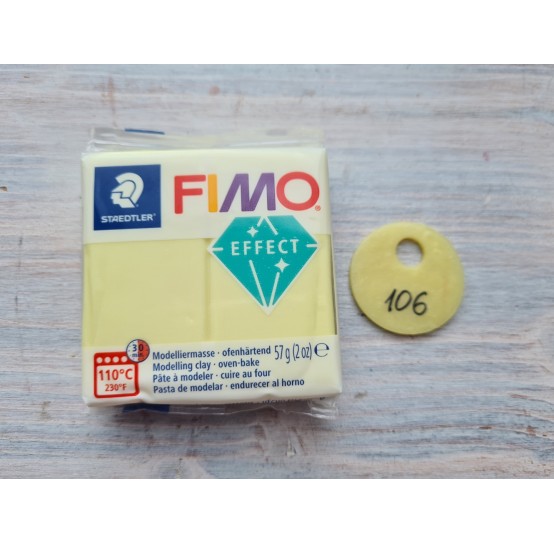 FIMO Effect oven-bake polymer clay, citrine quartz (gemstone), Nr. 106, 57 gr