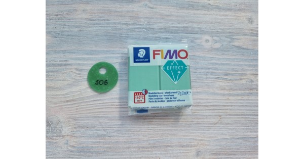 FIMO Effect oven-bake polymer clay, blue ice quartz (gemstone), Nr. 306, 57  gr