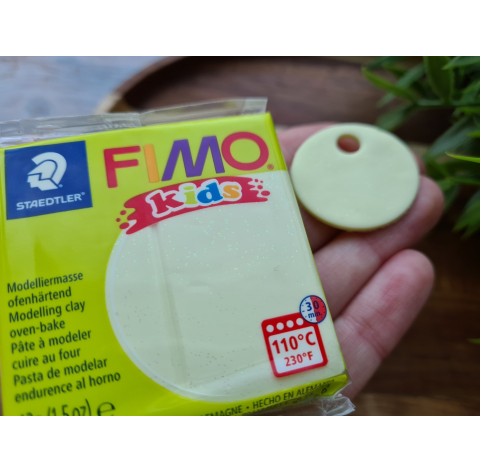 FIMO Kids, pearl yellow, Nr. 106, 42g (1.5oz), oven-hardening polymer clay, STAEDTLER