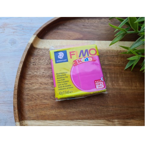 FIMO Kids, fuchsia, Nr. 220, 42g (1.5oz), oven-hardening polymer clay, STAEDTLER