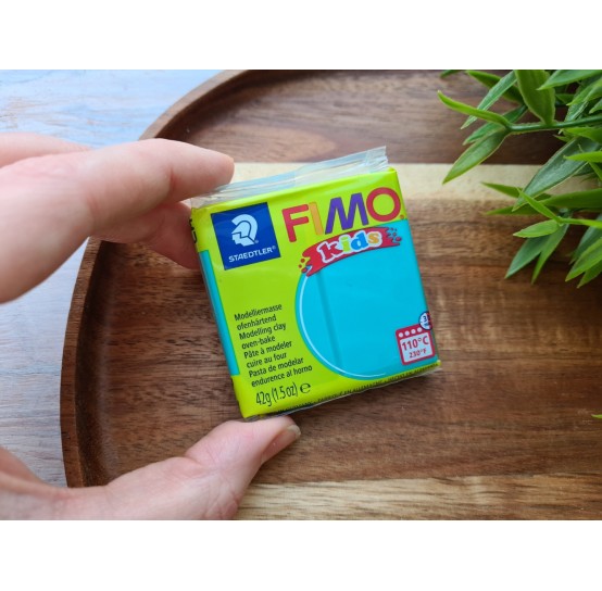 FIMO Kids, turquoise, Nr. 39, 42g (1.5oz), oven-hardening polymer clay, STAEDTLER