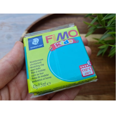 FIMO Kids, turquoise, Nr. 39, 42g (1.5oz), oven-hardening polymer clay, STAEDTLER