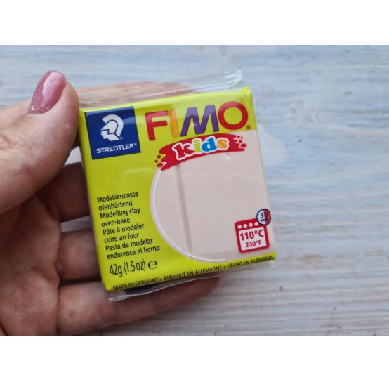 FIMO Kids oven-bake polymer clay, flesh, Nr. 43, 42 gr