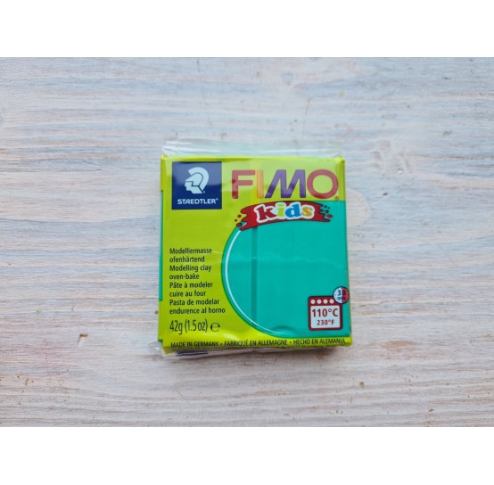 FIMO Kids oven-bake polymer clay, green, Nr. 5, 42 gr