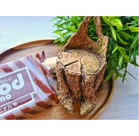 Padico Wood Formo, brown, modelling clay, 500g (17.63oz)