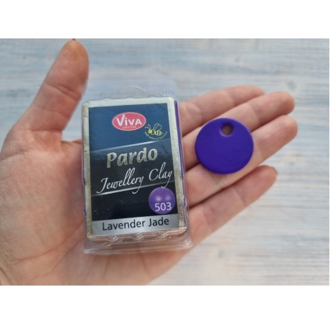 Pardo Jewelry and Art oven-bake polymer clay, lavender jade, Nr. 503, 56 gr