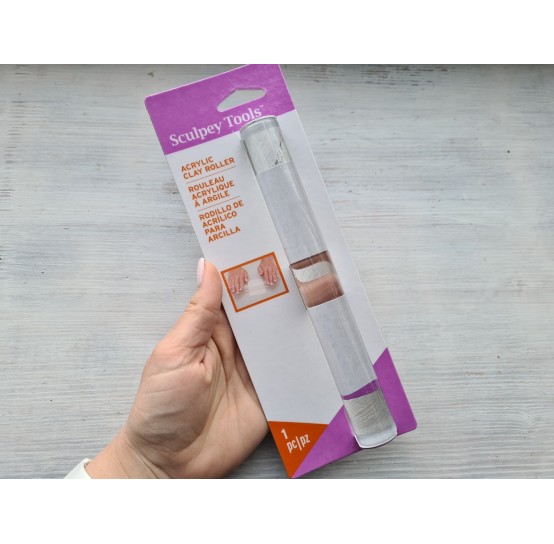 Sculpey acrylic roller for polymer clay, with non - stick surface