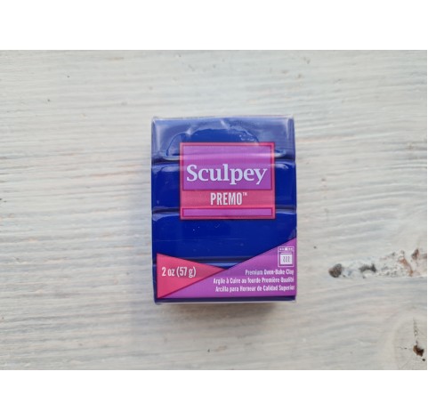 Sculpey Premo oven-bake polymer clay, ultramarine blue hue, Nr. 5562, 57 gr 