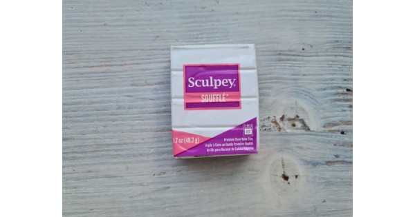 Sculpey Soufflé™ Polymer Oven-Bake Clay, Igloo White