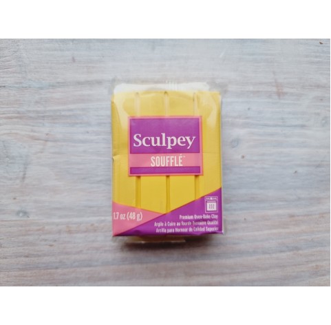 Sculpey Souffle oven-bake polymer clay, canary, Nr. 6072, 48 gr