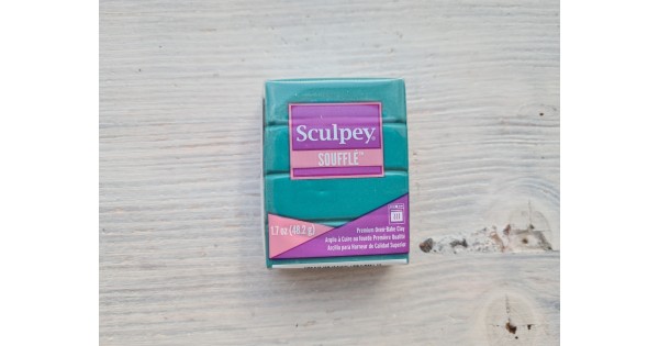 Sculpey Souffle Yelloe Ochre Nr. 6521, Oven-bake Polymer Clay, 48