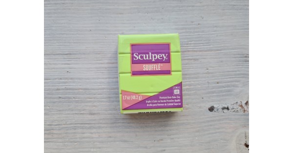 Sculpey Souffle oven-bake polymer clay, yellow ochre, Nr.6521, 48 gr