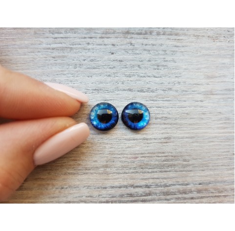 Glass eyes Blue 5, ~ Ø 1 cm