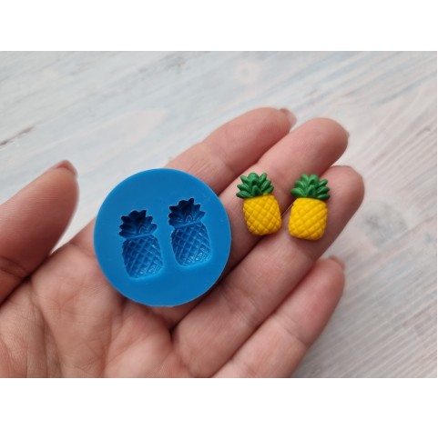 Silicone mold, Pineapple, 2 pcs., small, ~ 1- 2.6 cm