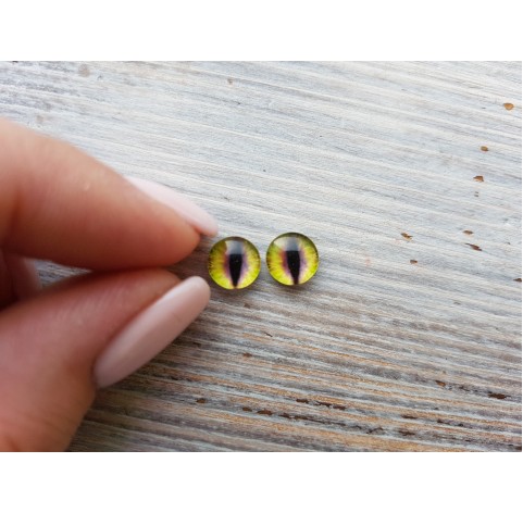 Glass eyes Yellow 1, ~ Ø 0.8 cm