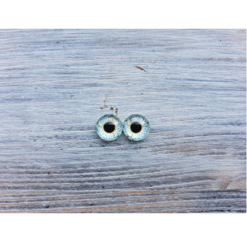 Glass eyes Blue 7, ~ Ø 0.8 cm