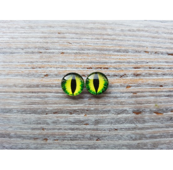 Glass eyes Green 10, ~ Ø 1 cm