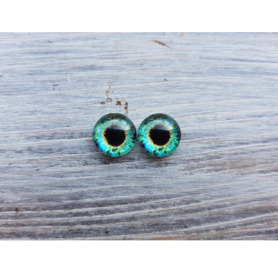 Glass eyes Green 4, ~ Ø 1 cm