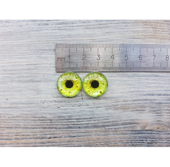 Glass eyes Green 1, ~ Ø 1.8 cm