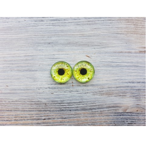 Glass eyes Green 1, ~ Ø 1.8 cm