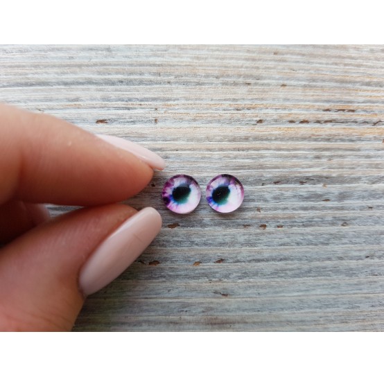 Glass eyes Violet 2, ~ Ø 0.8 cm