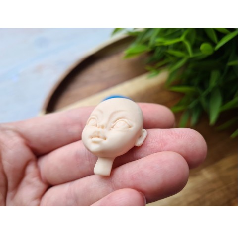 Silicone mold, Doll face, style 10, ~ 2.5*3.2 cm, H:1.1 cm