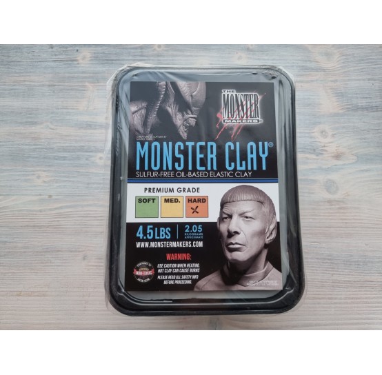 Monster Clay polymer clay, grey, hard, 2.05 kg
