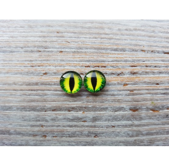 Glass eyes Green 4, ~ Ø 0.8 cm