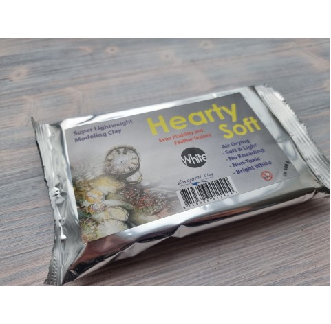 Padico modeling clay Hearty Soft, white, 100 g