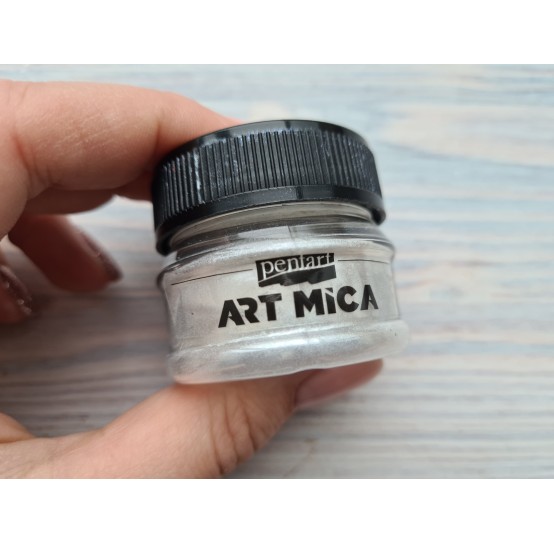 PENTART Art Mica mineral powder, Pearl white, 9g